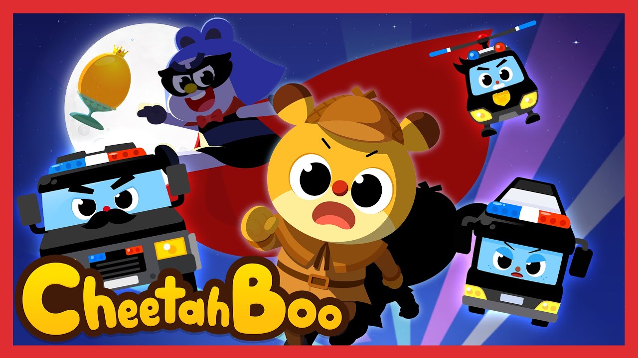 [🎉NEW] CRT: Lost treasure at the museum | Police Car | Nursery rhymes & Kids Song | #Cheetahboo