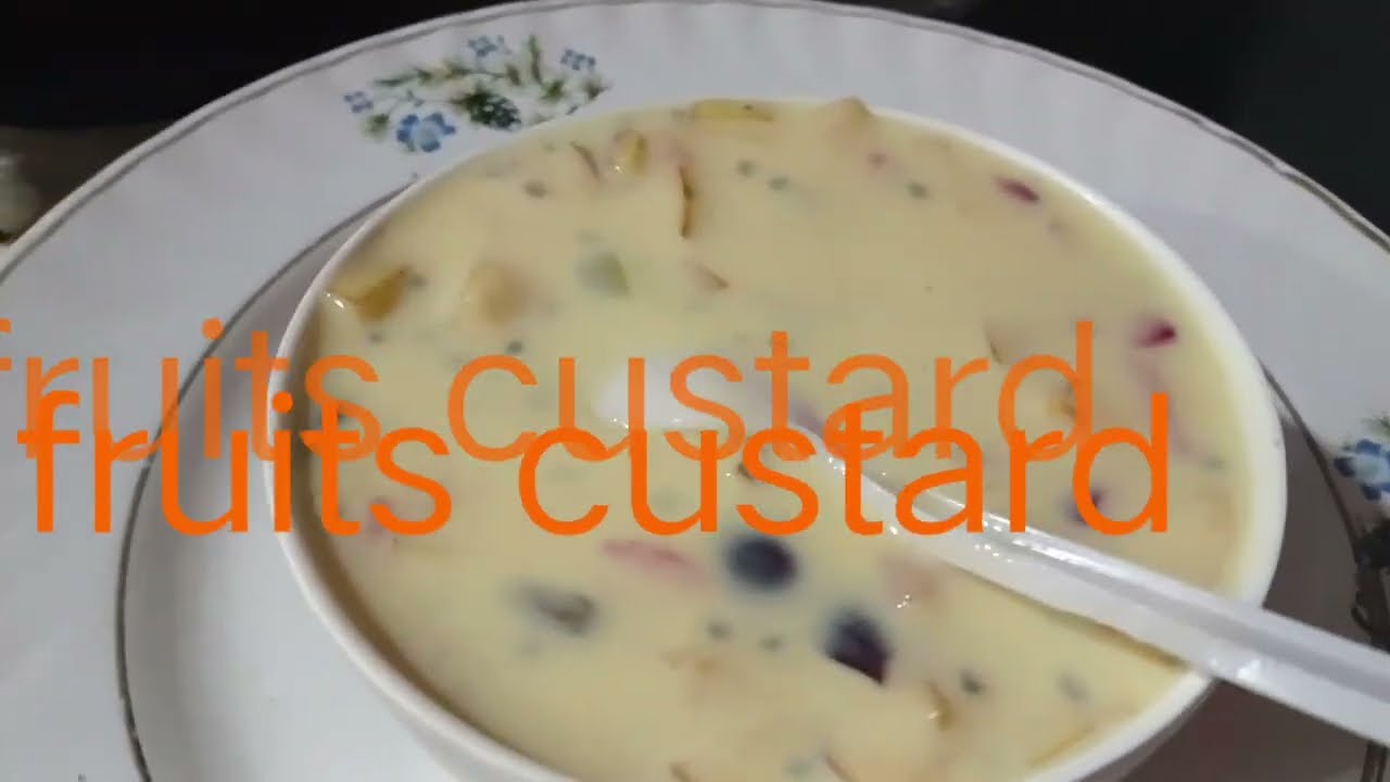 Fruits custard and milk dessert || #youtubeshorts #ytshorts #viral #food #trending 