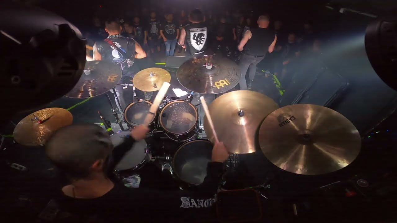 Ossuaire - La flamme noire de Ge'henom (drum cam) - LIVE &agrave; Lyon 11-07-24