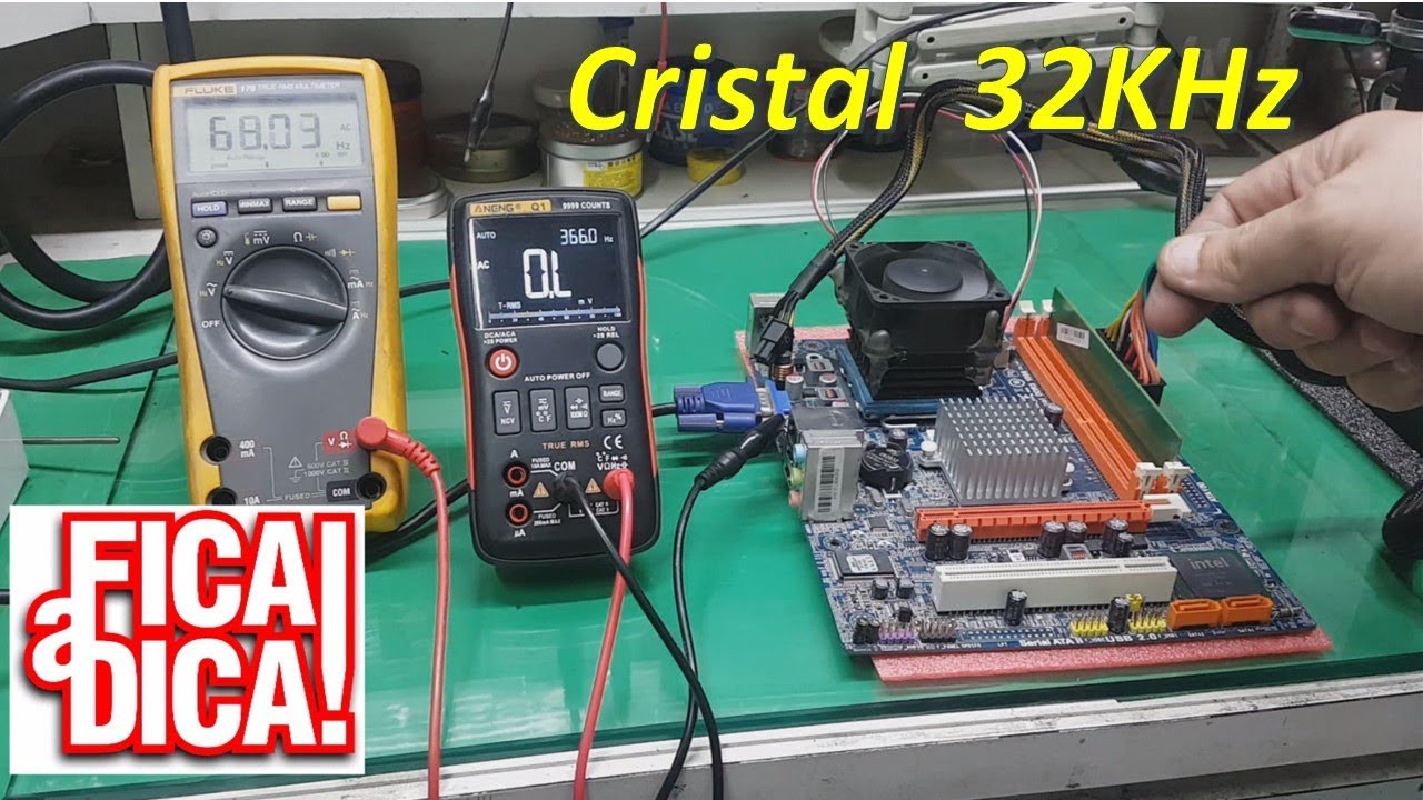 Dica para verificar o cristal de 32KHz da placa mãe. (Luciano Informática)