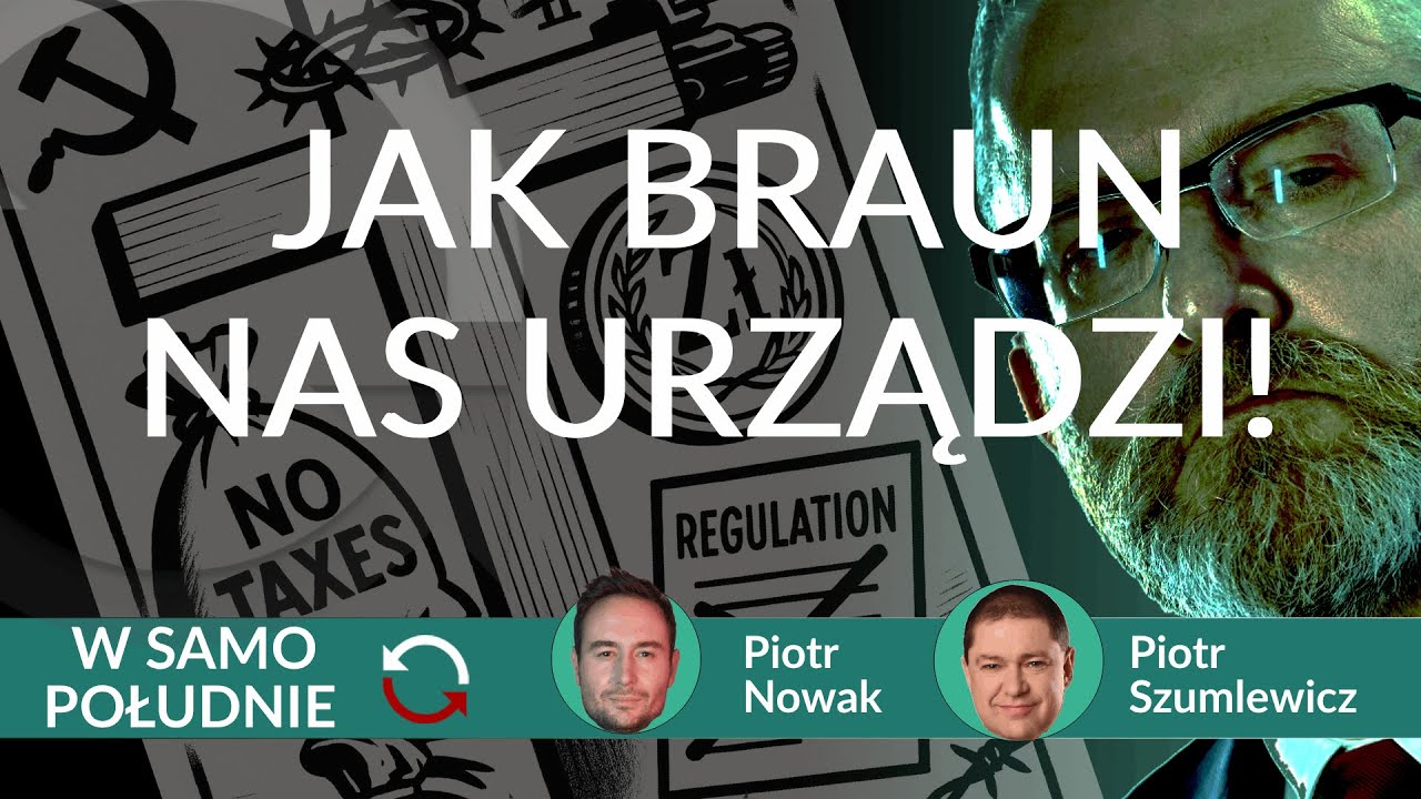 Gospodarczy program Grzegorza Brauna: demontaż państwa - Piotr Szumlewicz i Piotr Nowak REPLAY