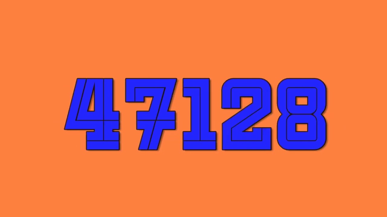 Colorful Numbers 1 to 110000 For @rexthefanofnumbersandevery6186