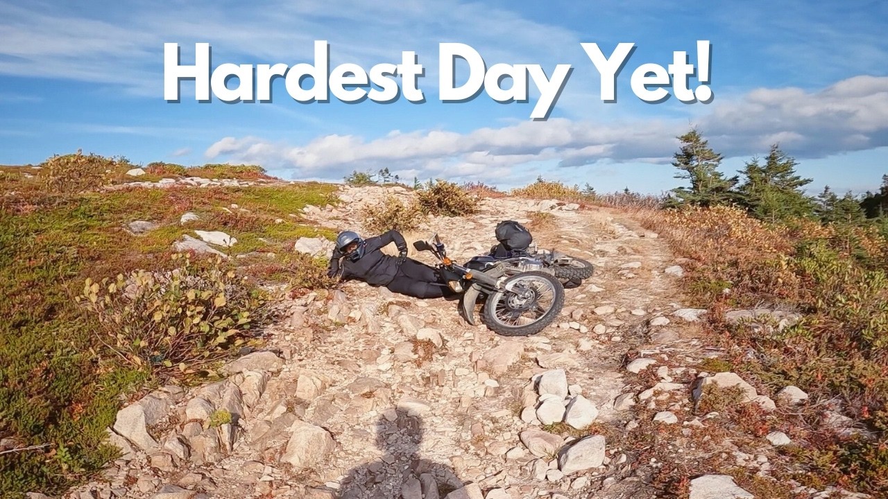 Pushing My DR650 to the Limit (ON & OFF Road) | Cabot Trail - Part 03
