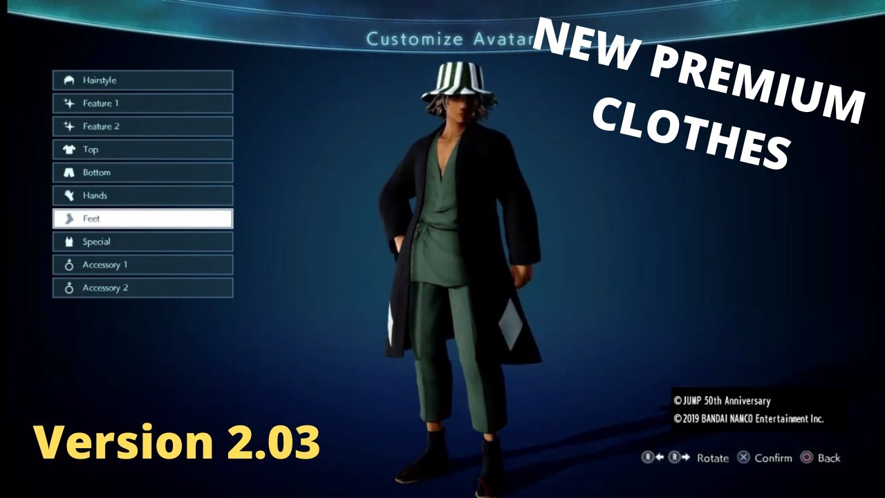 Jump Force Premium Clothing Showcase! (Read Description for more)