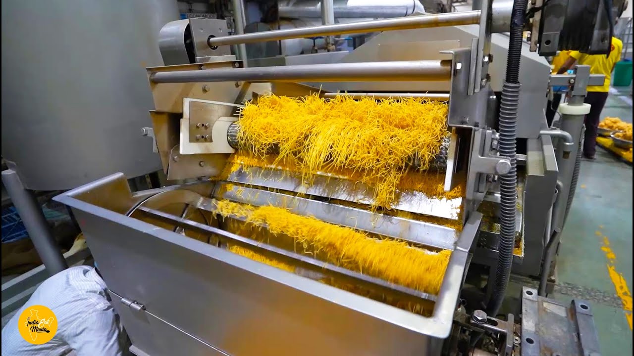 India's Biggest Aloo Bhujiya Mega Factory Making l Karnal Street Food