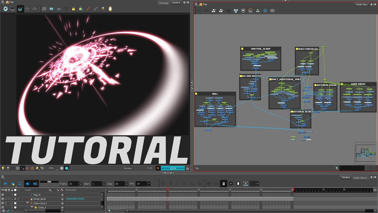 2D FX STAR EXPLODE TUTORIAL (ToonBoom)