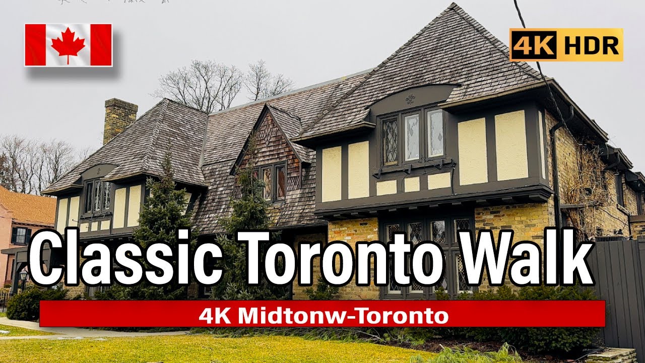 Classic Midtown Toronto Walking Tour 🇨🇦 | Beautiful Historic Neighborhood Walk (4K)
