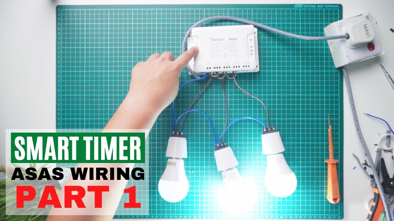 [ TUTORIAL 16# ] Cara wiring smart timer Sonoff 4CH PRO R3 | I.O.T marhaen