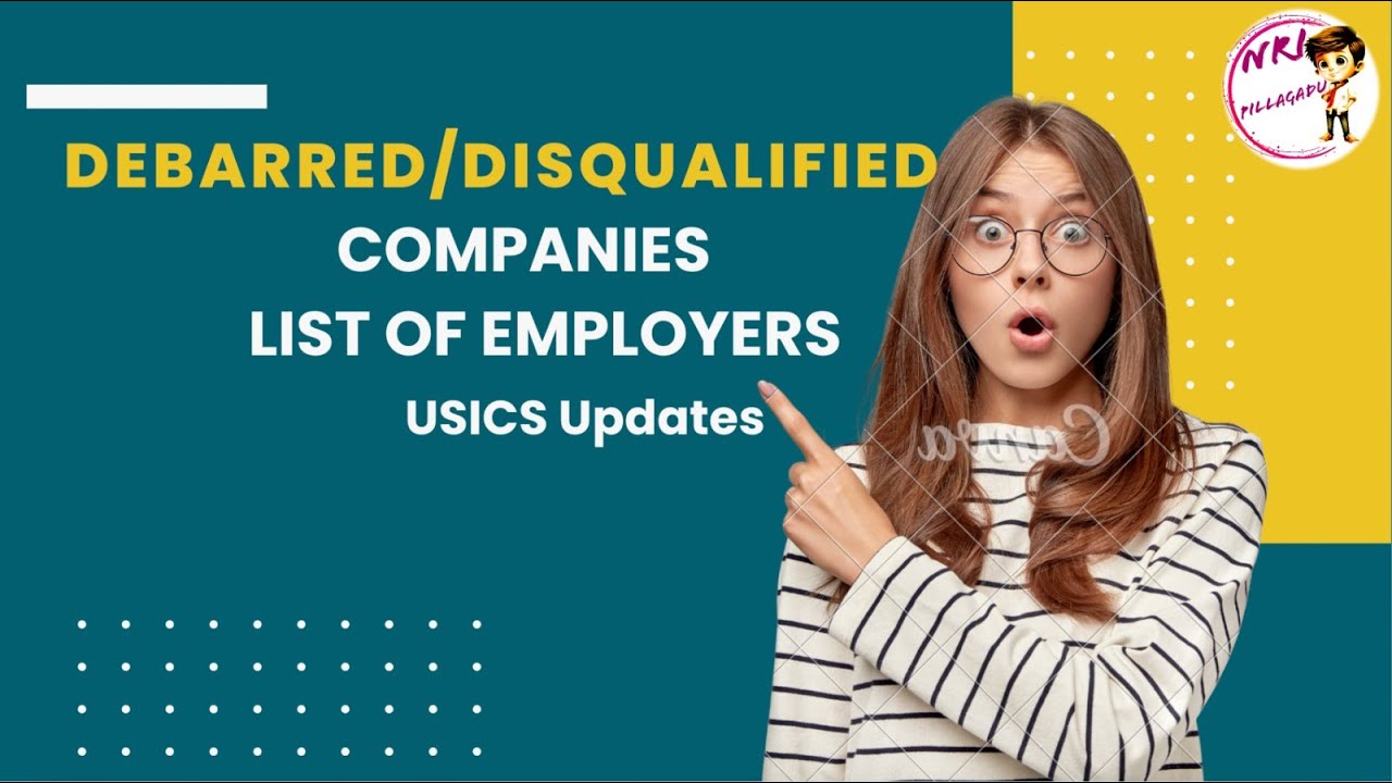 Companies on the H-1B debarred list of employers by USICS #consultancy #usa #job #h1b #company