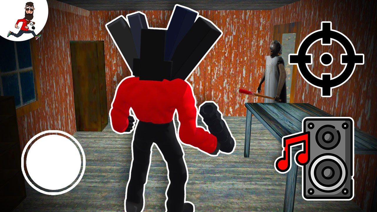 Play as Speakerman VS Granny and Grandpa ► funny game granny parody