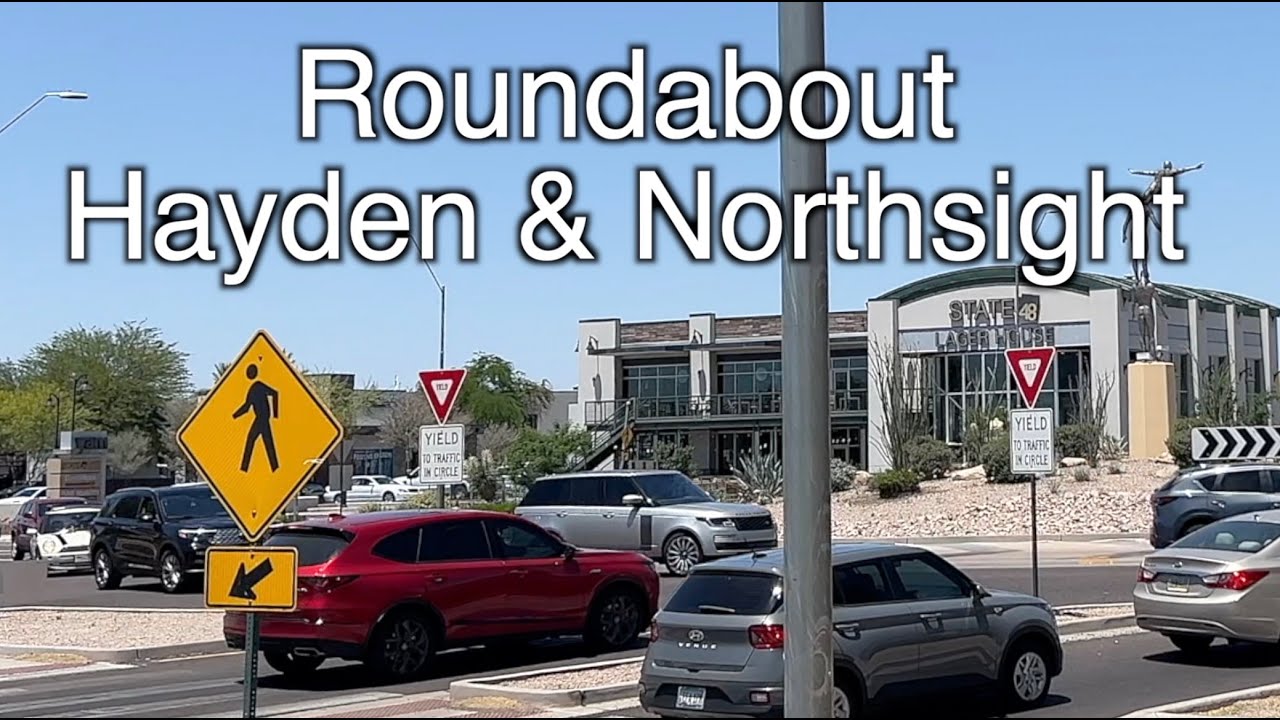 Near misses at Roundabout at Hayden Road &  Northsight in Scottsdale