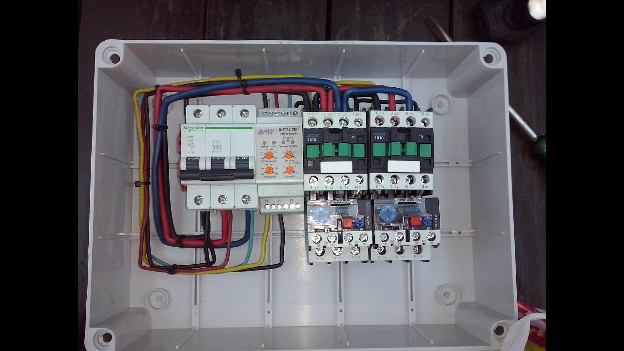 Protector para Asimetria, Inversion de fase, Sobrealimentacion, Subalimentacion y falta de Neutro