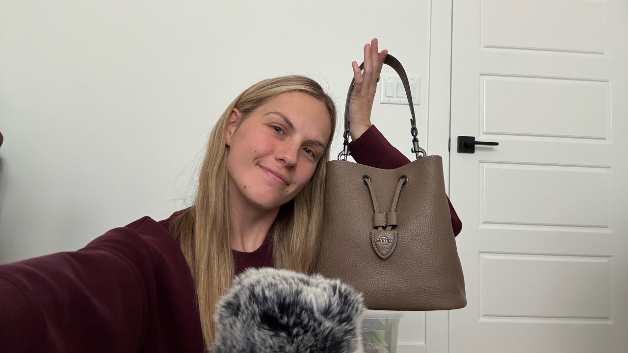 asmr - new bag unboxing! - whispers, tapping