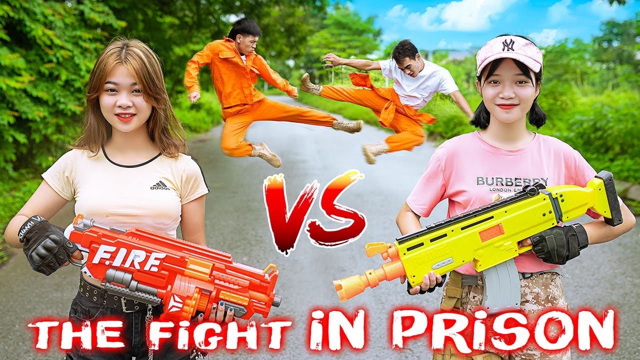 VTL Nerf War: Super SEAL Girls Mission Guarding Warriors Nerf Guns Fight Tranbi Case Perfect Escape