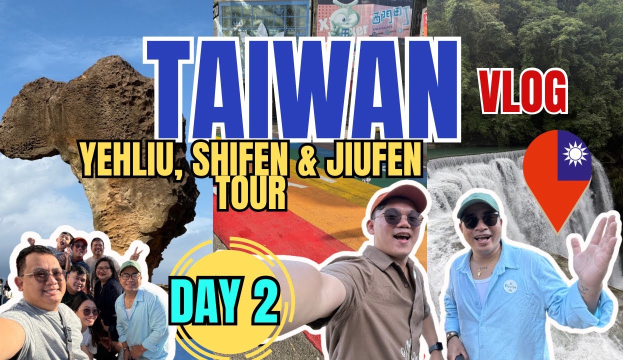 🇹🇼 TAIWAN DAY 2 TOUR VLOG | Yehliu, Shifen, Jiufen in ONE DAY!