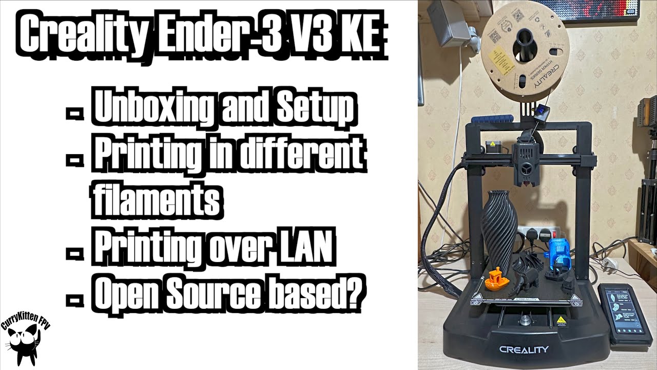 Creality Ender-3 V3 KE.  An auto-levelling printer which can go quick!