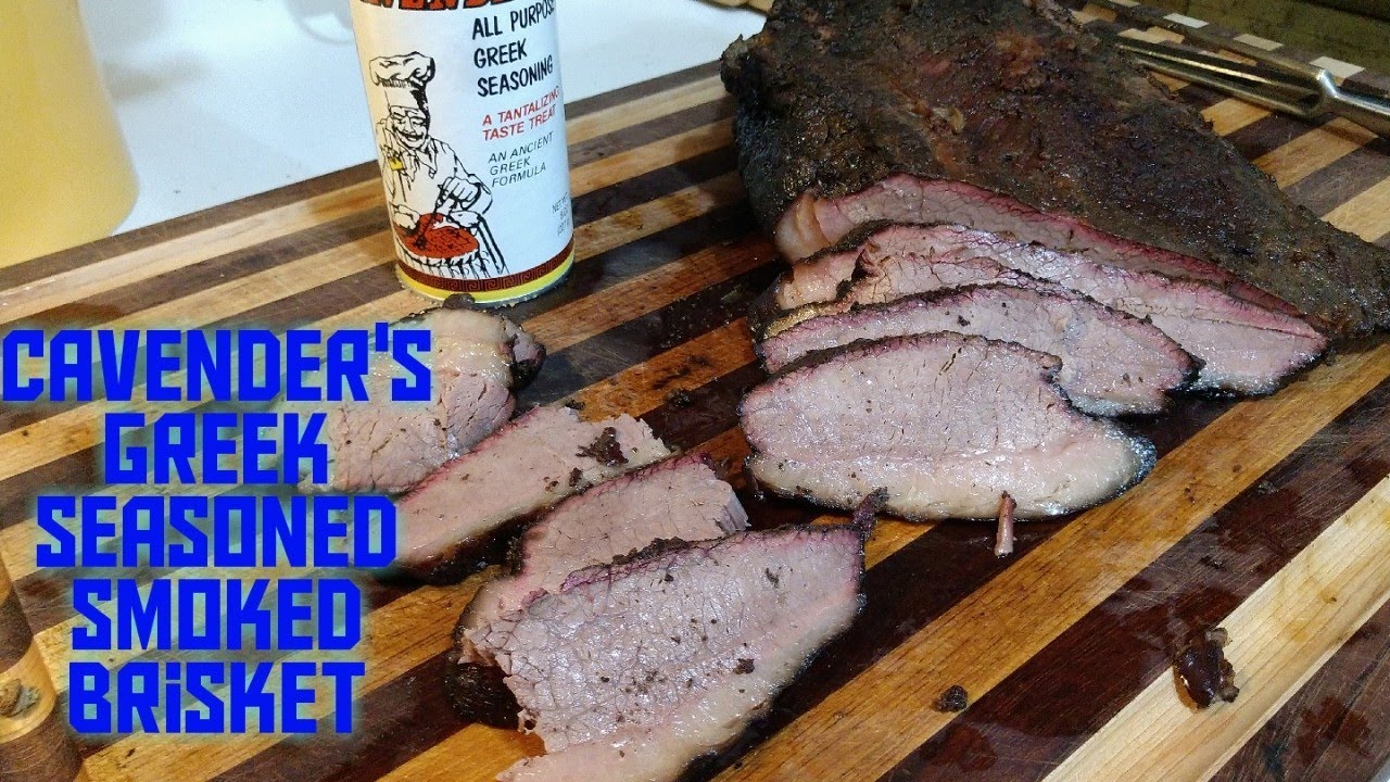 Cavender's Greek Seasoning Smoked Brisket