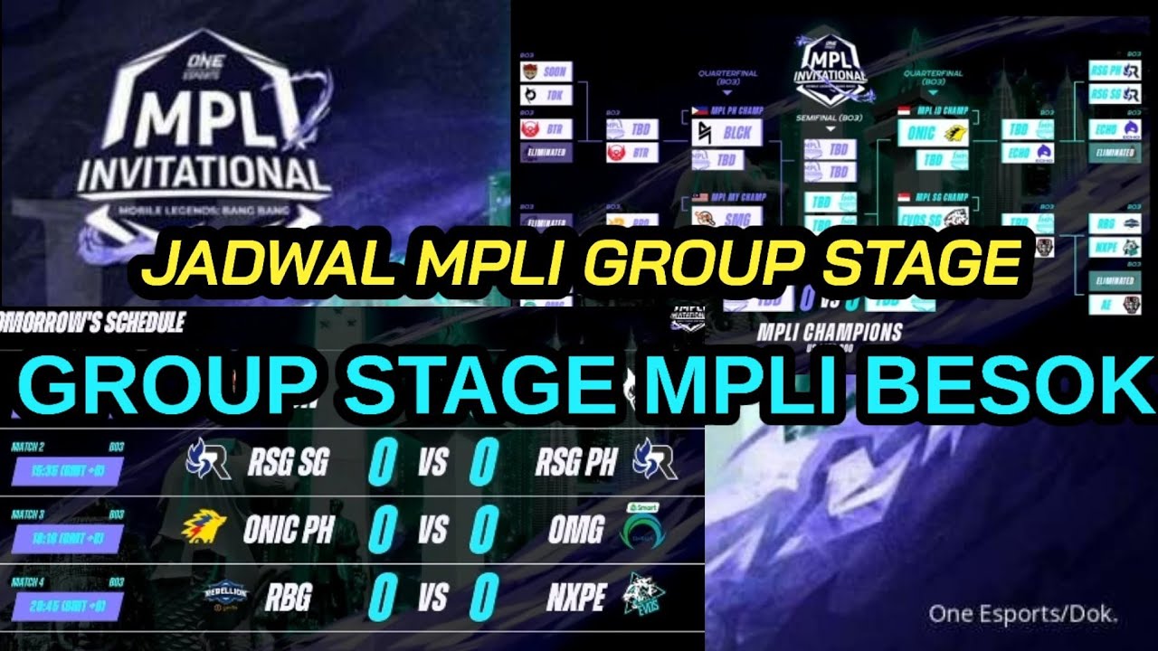 JADWAL MPLI BESOK | SCHEDULE MPL INVITATIONAL BESOK | MPLI DAY 2