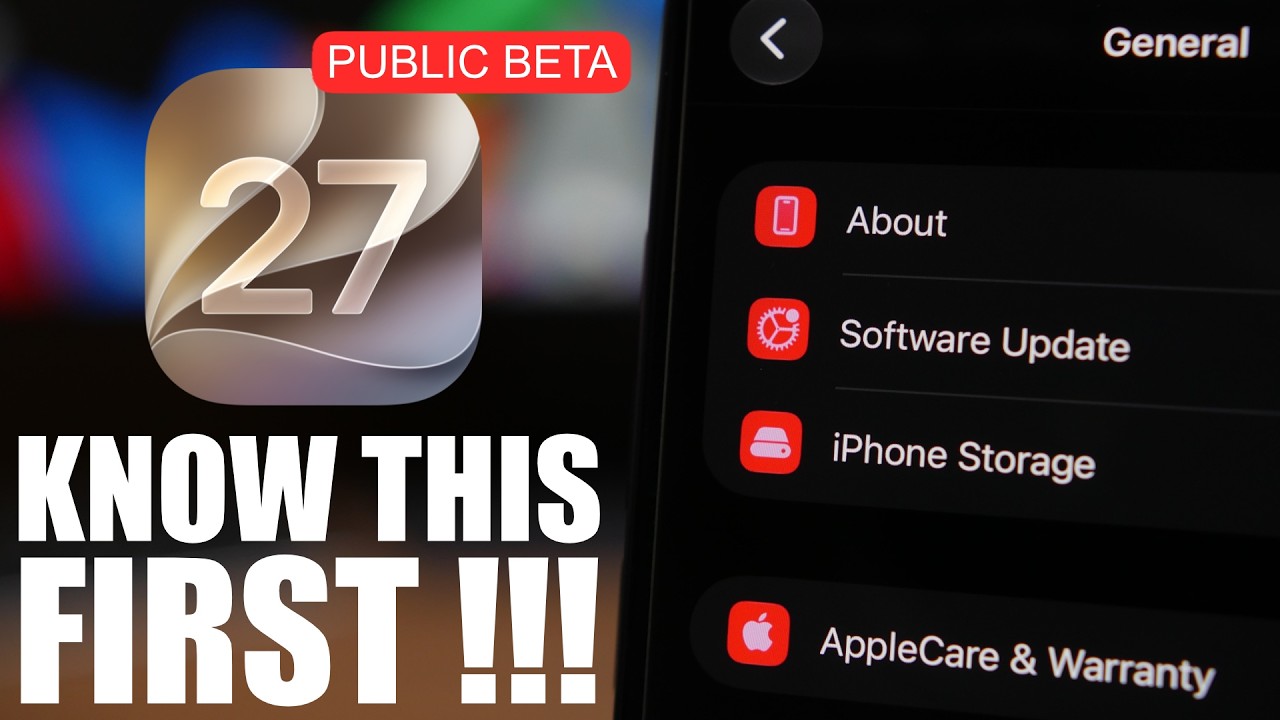 iOS 27 Public Beta - 8 Important Things Before You UPDATE !