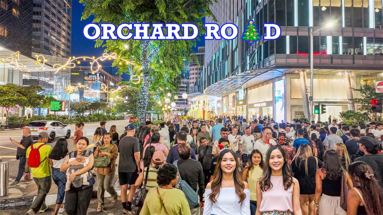 🎄 Singapore Christmas Paradise | Orchard Road Singapore Before Christmas with Insane Crowd🇸🇬😄❤️
