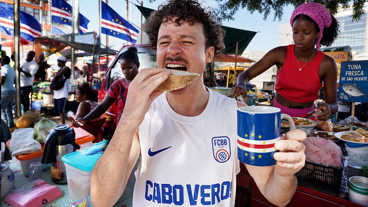 Probando comida callejera en CABO VERDE | &iexcl;Vali&oacute; la pena el viaje! 🇨🇻