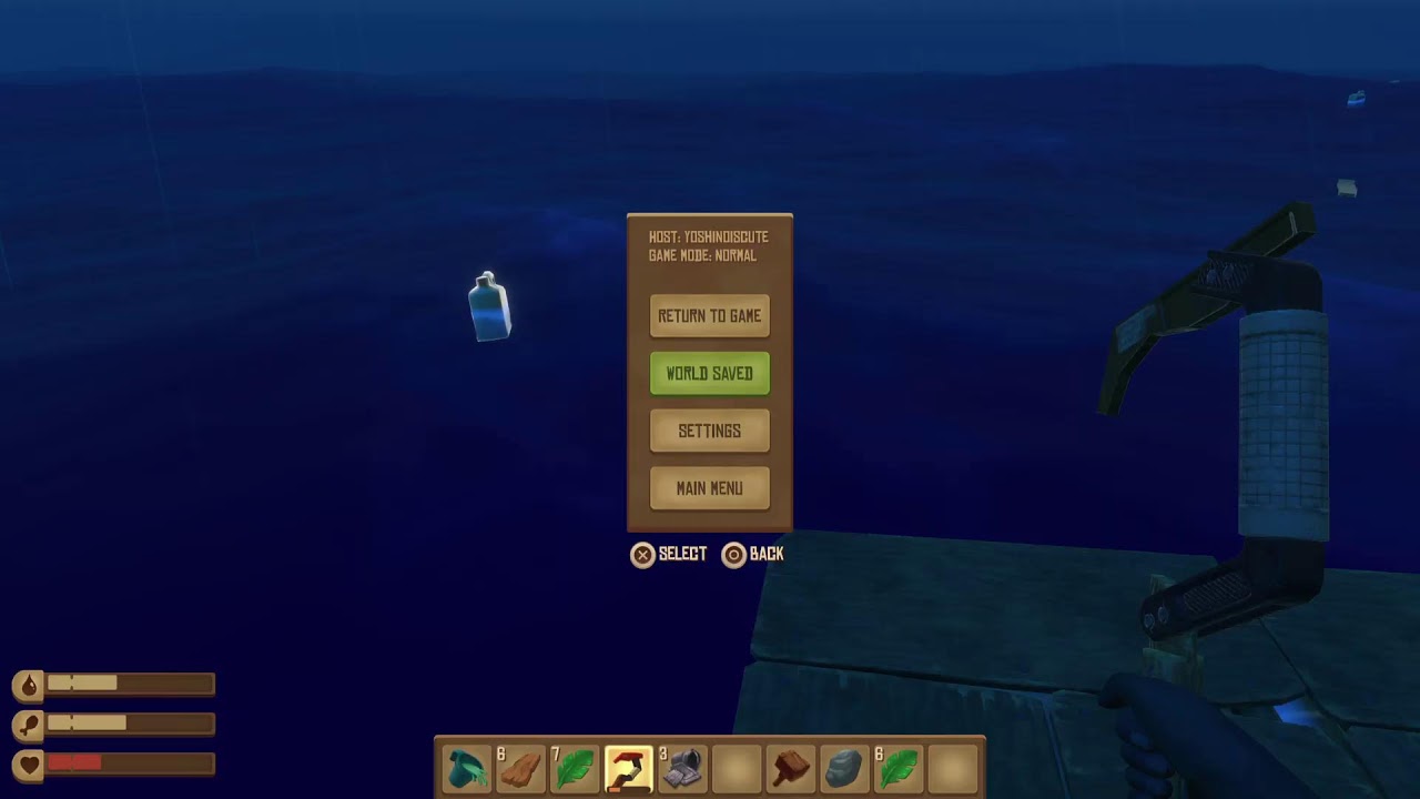 Raft: I'm out one the ocean