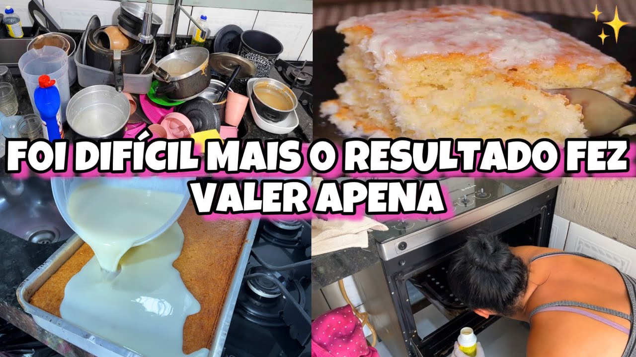 ANTES E O DEPOIS É CHOCANTE!😱 FAXINA PESADA PÓS REFORMA- BOLO DE CÔCO GELADO O MELHOR QUE JÁ COMI✨