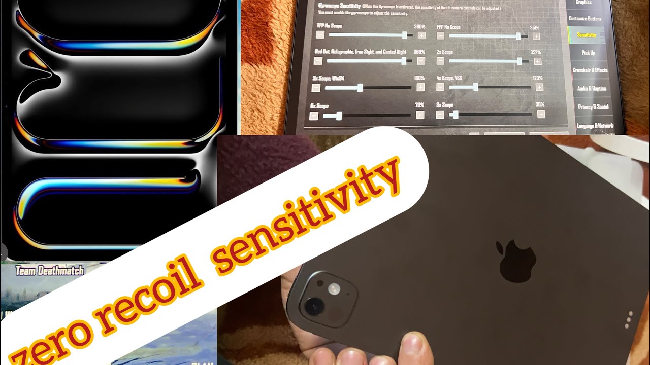 iPad Pro M5 BGMI Zero Recoil Sensitivity 