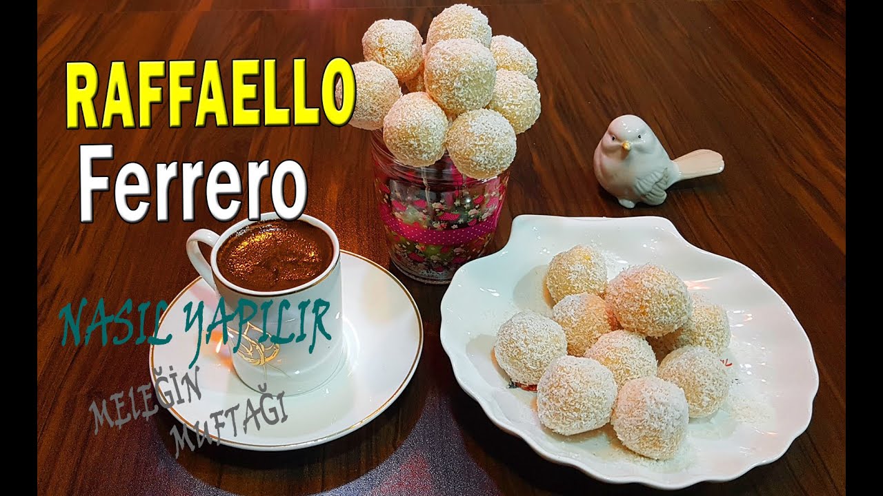 EVDE SÜT REÇELİNDEN EN KOLAY RAFFAELLO - İKRAMLIKLAR-Ev Yapımı Çok Lezzetli-Süt Reçeli Nasıl Yapılır