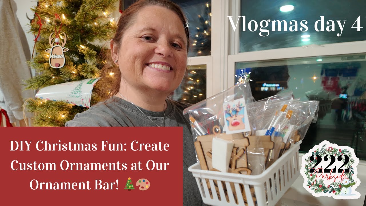 DIY Christmas Fun: Create Custom Ornaments at Our Ornament Bar! 🎄🎨