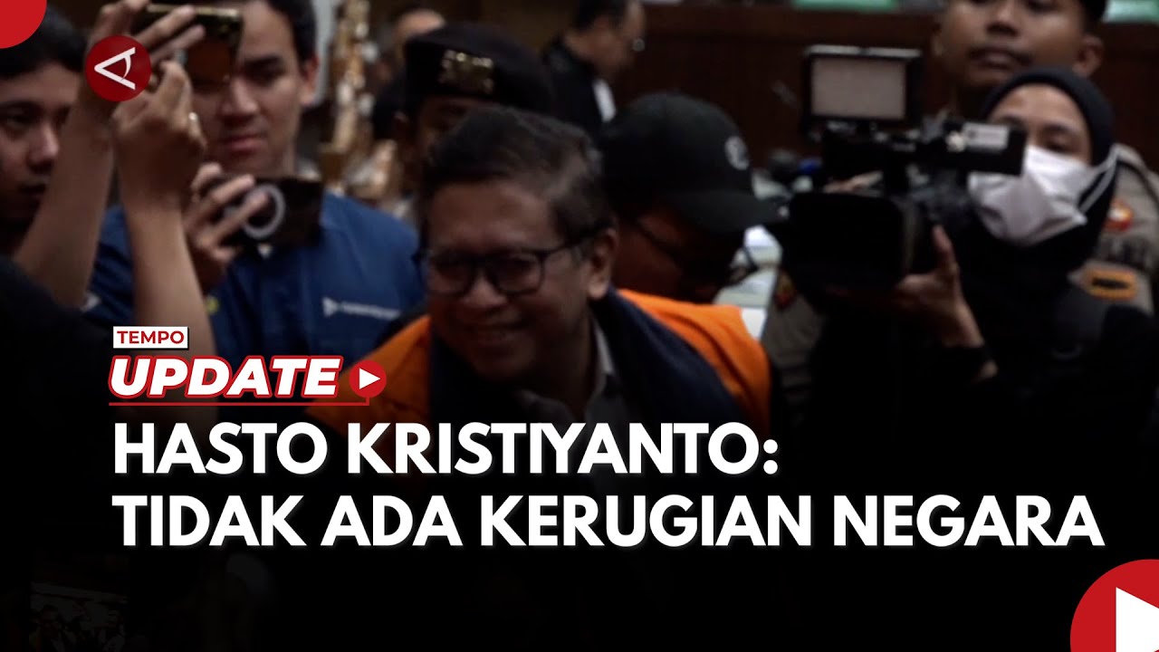 Hasto Kristiyanto Klaim Tak Ada Kerugian Negara dalam Kasusnya