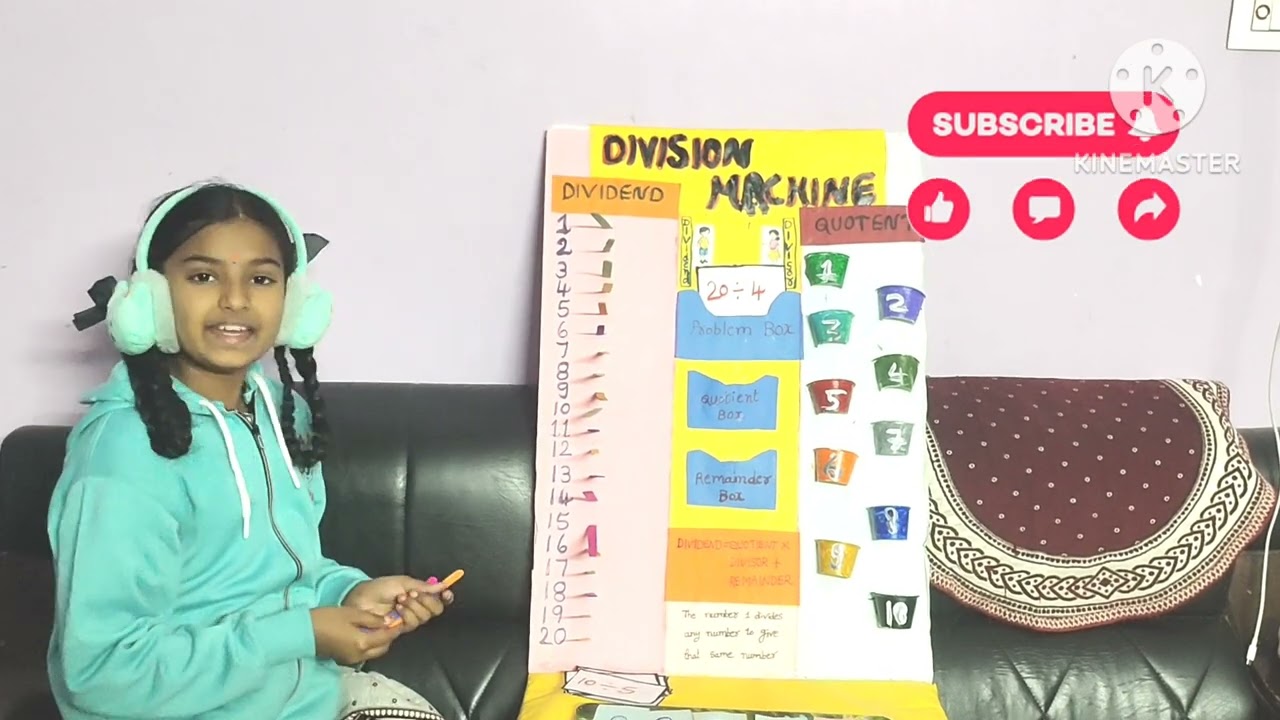 Maths Working Modal#Maths Expo#Maths Project#Division Machine 