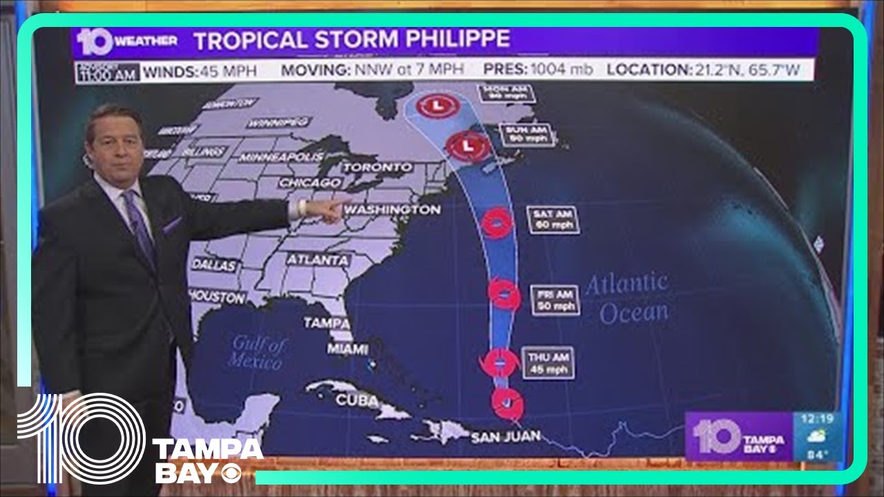 Tracking the Tropics: Tropical Storm Philippe heads to Nova Scotia