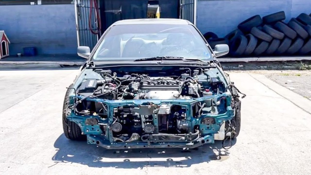 1995 Honda Accord Front Radiator Support Rebuild!