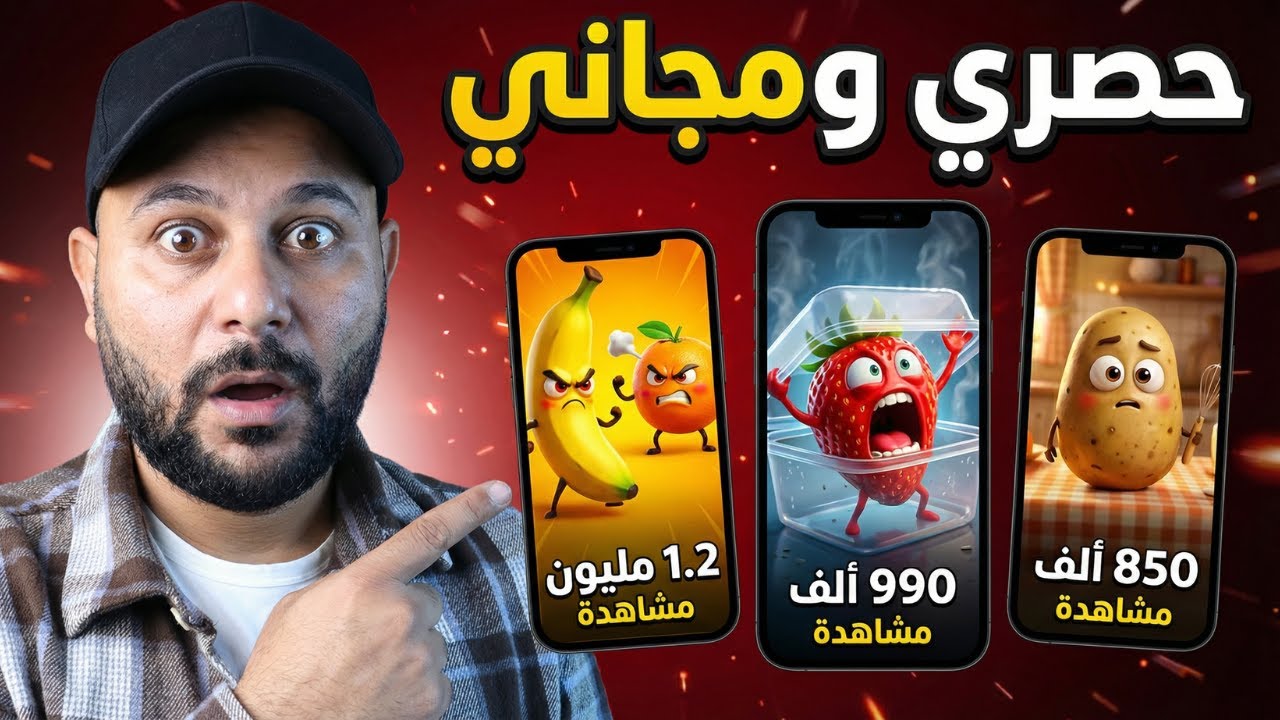 مجاناً | اصنع فيديوهات الأشياء والخضروات التي تتكلم بالذكاء الاصطناعي مجانا خطوة بخطوة