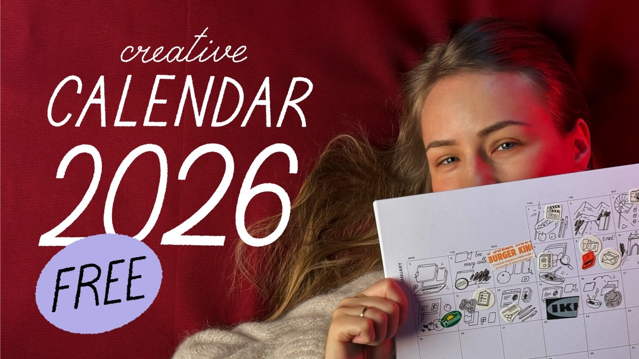 I made a cozy 2026 journal-style calendar (free printable + stickers)