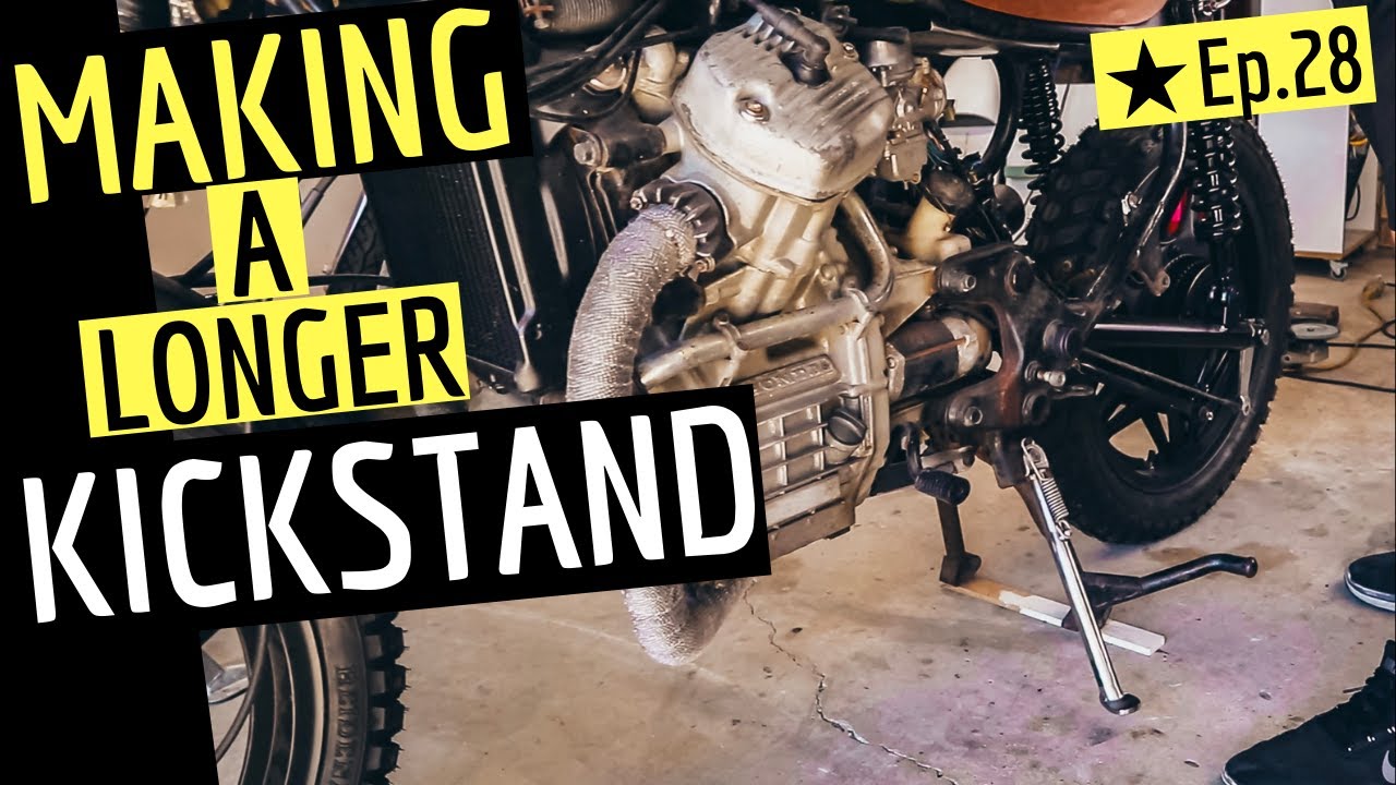 Building A Longer Kickstand ★ CX500 Scrambler Budget Challenge build, Ep.28