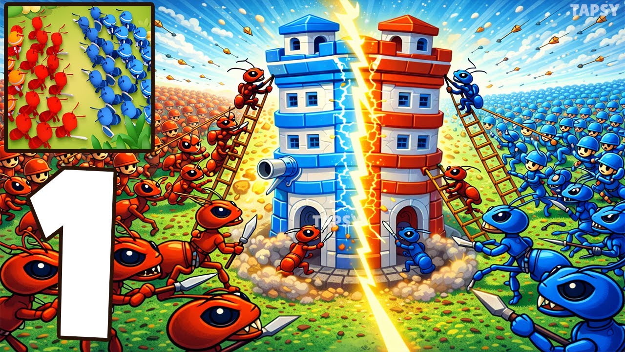 🐜Ant Fight 2 Gameplay Walkthrough Levels 1–11 First Battles & Ant Army Growth (Android,iOS)