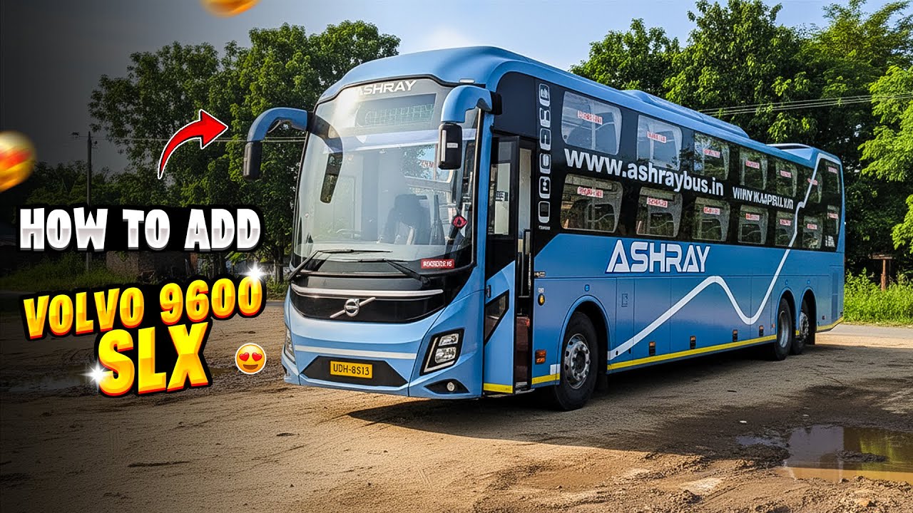 First In Bussid😍 Volvo 9600 SLX B8R Bus Mod For Bus Simulator Indonesia | Volvo Bus Mod 2025
