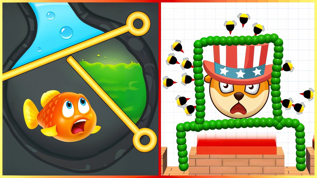 Save the Fish VS Save Balls - All Levels Speed Gameplay