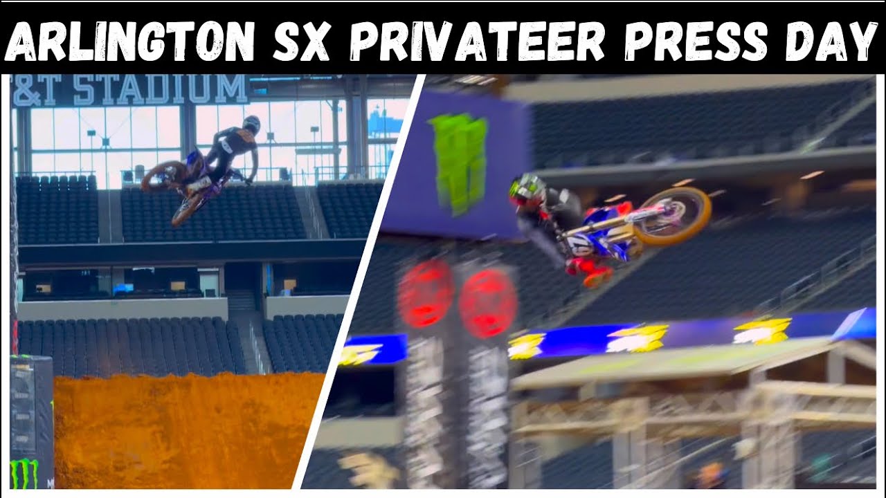 1st Look at the Arlington Supercross Track for Privateer Press Day! Big Whips & 11 Whoops?! 