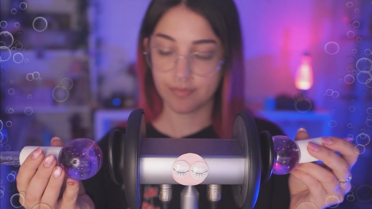 ASMR Sonidos de agua y burbujas para dormir - Tapping en cristal