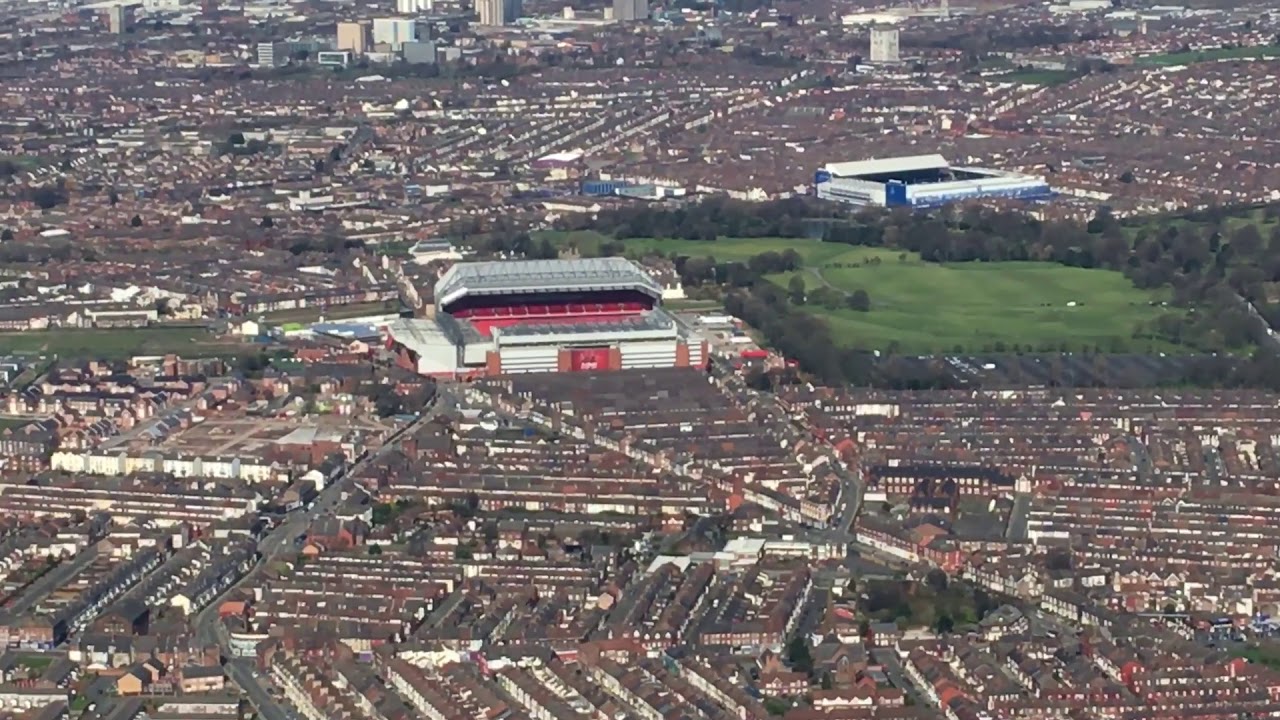 Helicopter ride over Liverpool FC & Everton FC