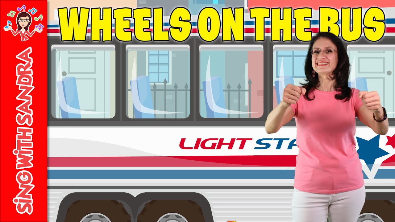 💖 Wheels on the Bus 💖 Children's Songs | Children's Stories | Sing With Sandra