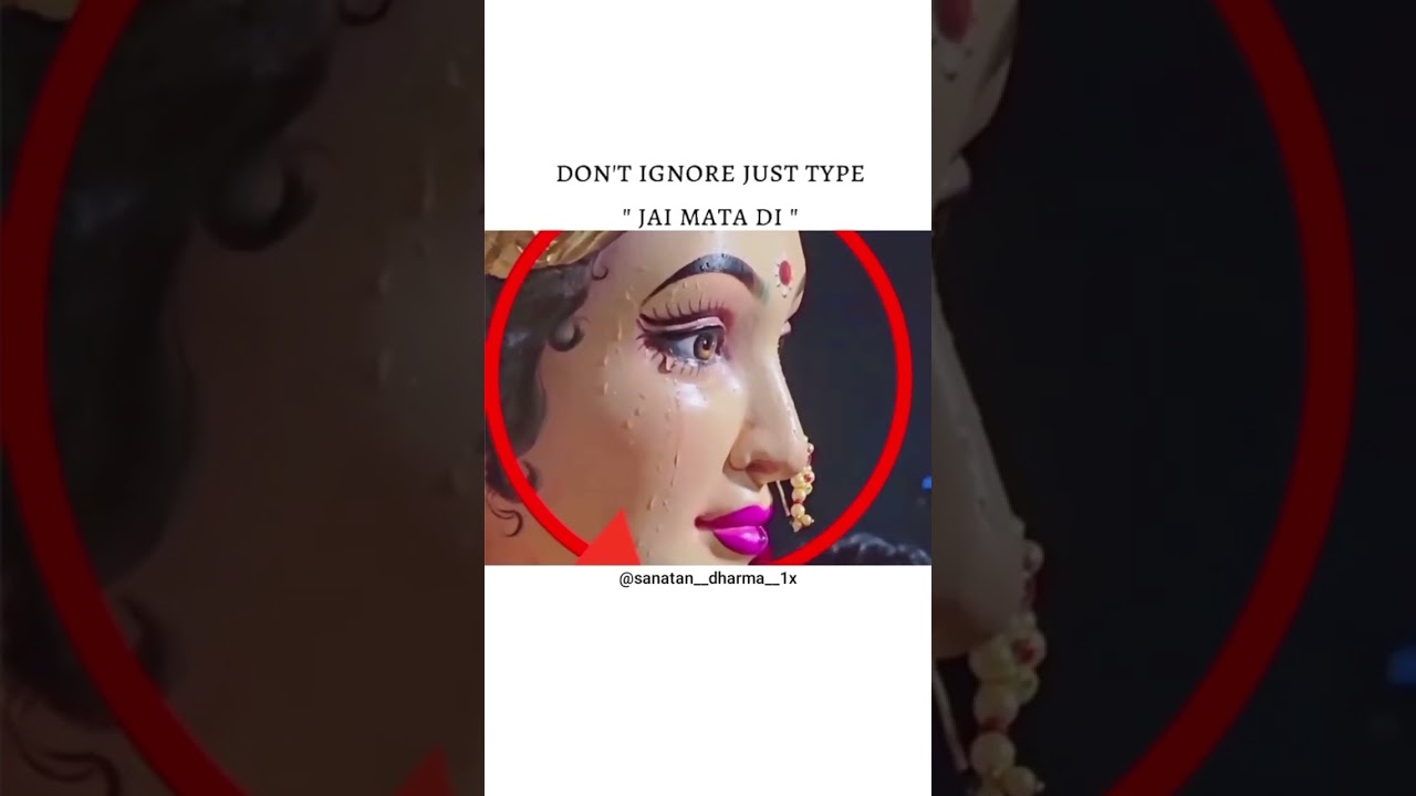 Don't Ignore Just Type Jai Mata Di 🥹📿🕉️#jaimatadi #jaimaadurga #jaimaakali #maadurga #maakali #mata