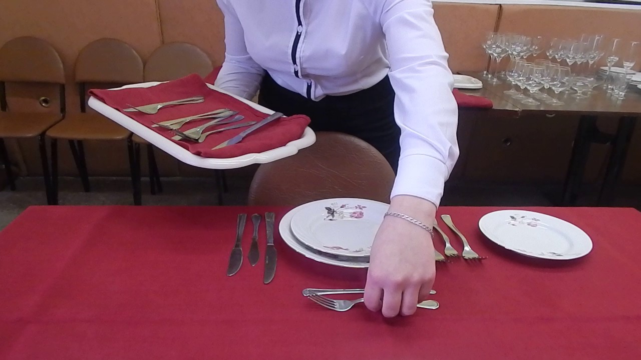 конкурс официантов сервировка стола