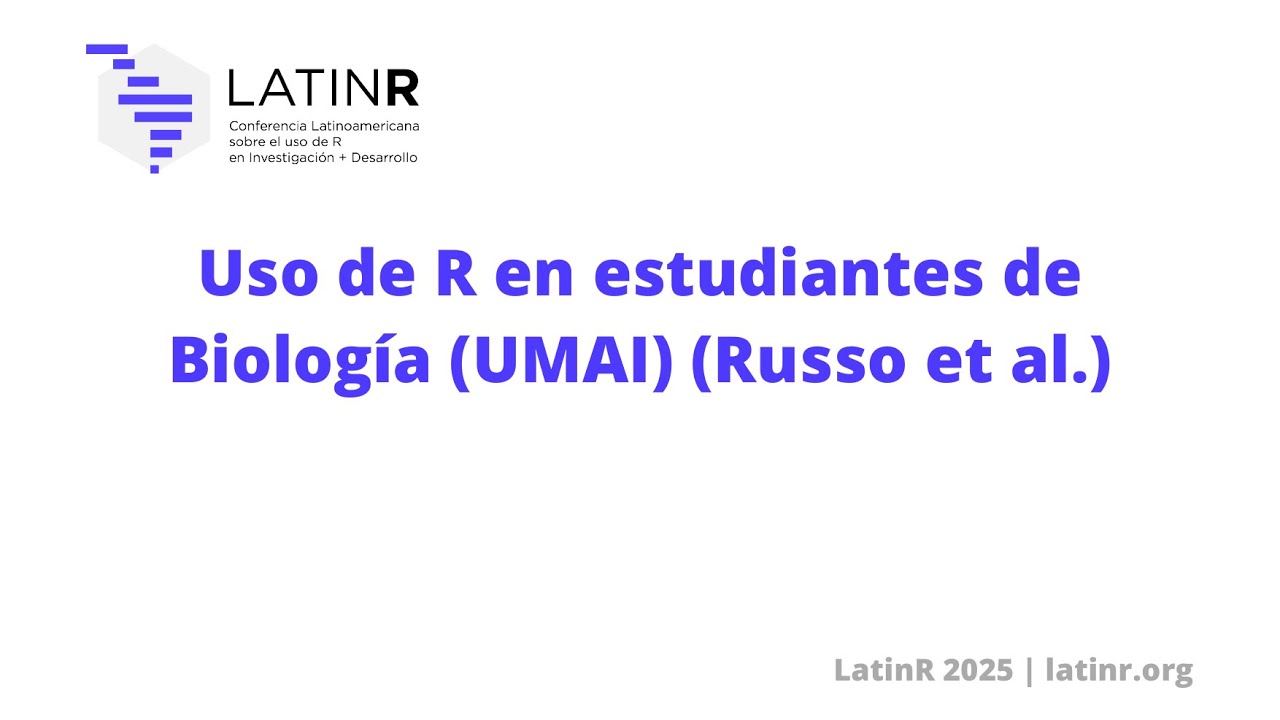 Uso de R en estudiantes de Biología (UMAI) (Russo et al.)
