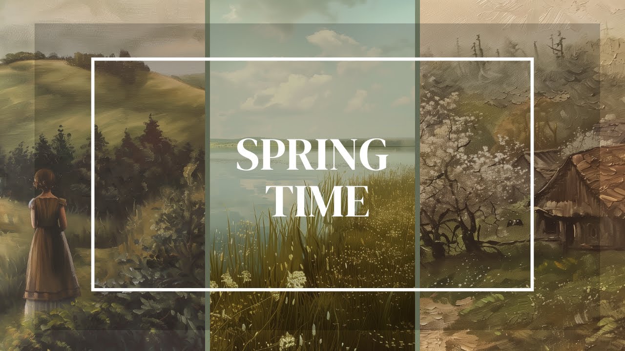 Frame TV Art - Spring Landscape Paintings