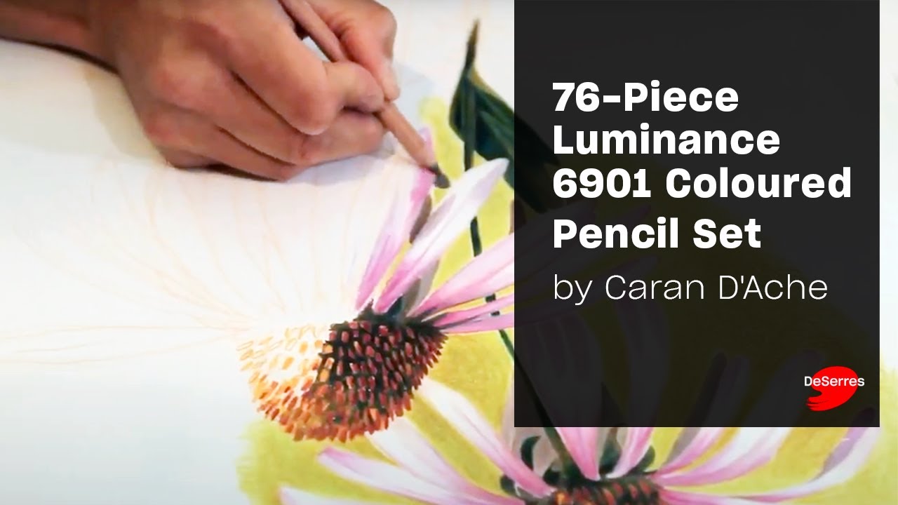 76-Piece Luminance 6901 Coloured Pencil Set / Caran D'Ache