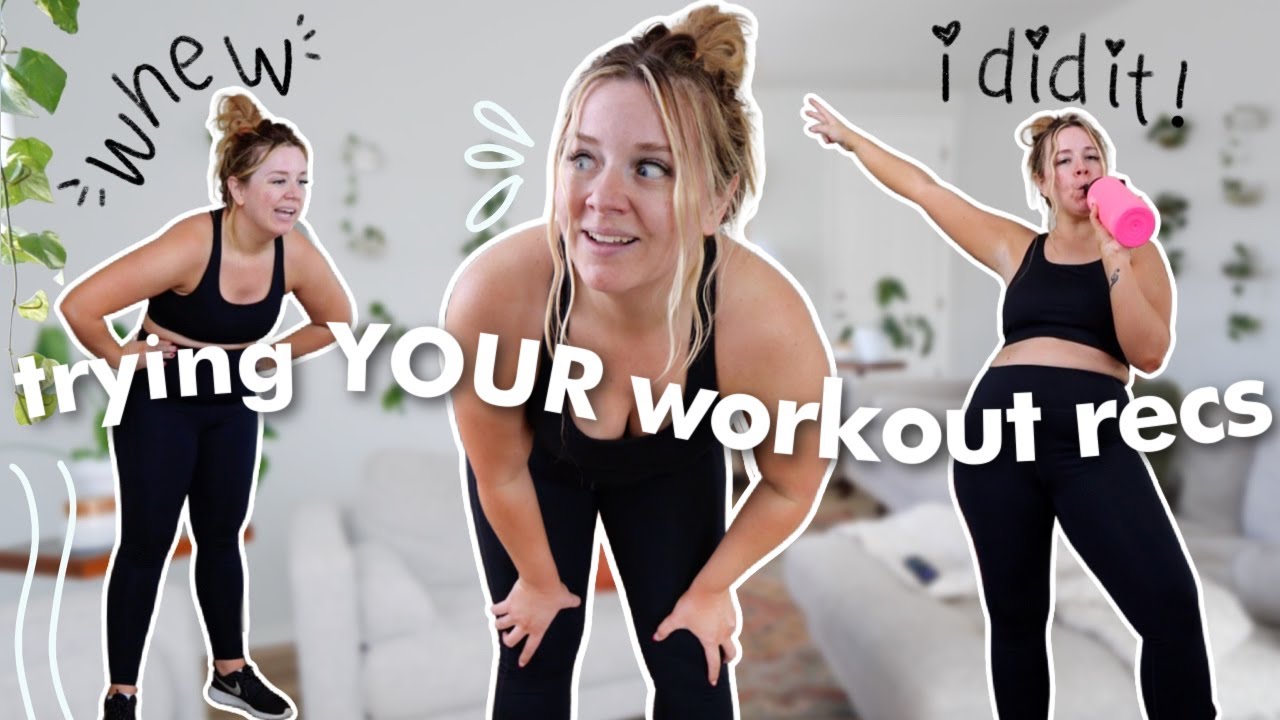 my exercise journey: trying YOUR recommended workouts! 🤸‍♀️